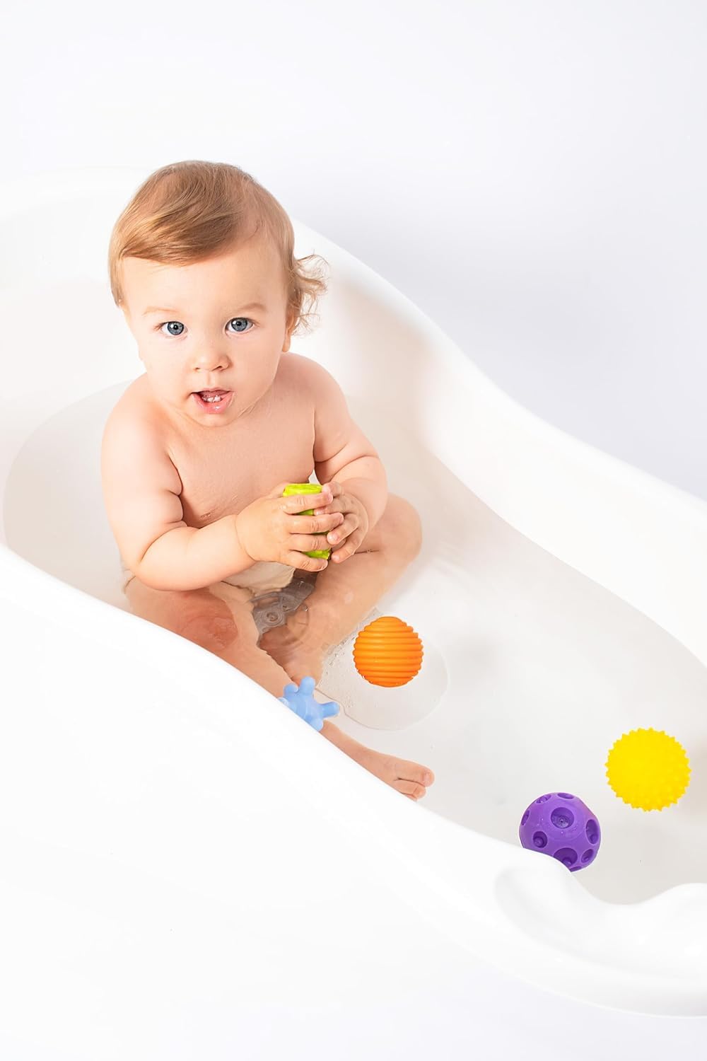 FANCY Baby Pelotas Sensoriales para Bebés - Juguete Educativo para Bebés a Partir de 3 Meses, Multi Ball Texturizada y Sensorial, Pelota Montessori, Bolas para Bebé - 4