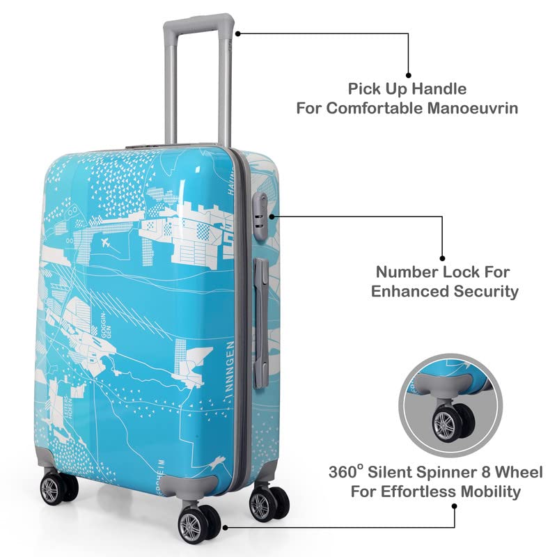 Image of Polo Class 2Pc Set Trolley Bag (20 /28 inch)-Blue