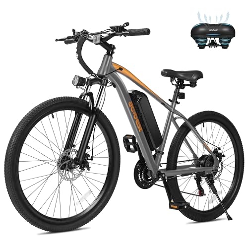 ACTBEST Apex 27.5" Electric Bike for Adults, 21-Speed Electric Mountain Bike with 1200W Peak Motor, 28MPH Top Speed, 48V 499Wh Removable Battery E Bike, 55+ Miles Max Range, Grey