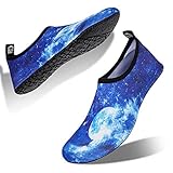 Gummi-Außensohle & Fußsicherheit: Die neue, aktualisierte Sohle bietet einen hervorragenden Tragewiderstand und eine lange Lebensdauer, wodurch Ihre Füße vor Verletzungen durch scharfe Gegenstände geschützt werden. Die konvexen Punkte auf dem Solo verbessern die Rutschhemmung und geben beim Gehen starke Reibung.