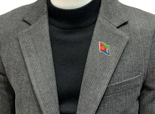 Image of vmcoatdu Country Flag Backs Locking Pin Keepers Locking Clasp Pin Badge International Travel Brooch Metal Alloy Souvenir Pin 0.75x0.7 Inch Small Pin