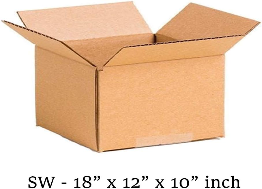 AKAR457 x 305 x 254mm - A3 - (18x12x10"") - Brown Single Wall Box Shipping Single Wall Cardboard Boxes Shipping Mailing Postal Brown Cardboard Boxes Mailing boxes Packaging boxes Storage boxes (10)