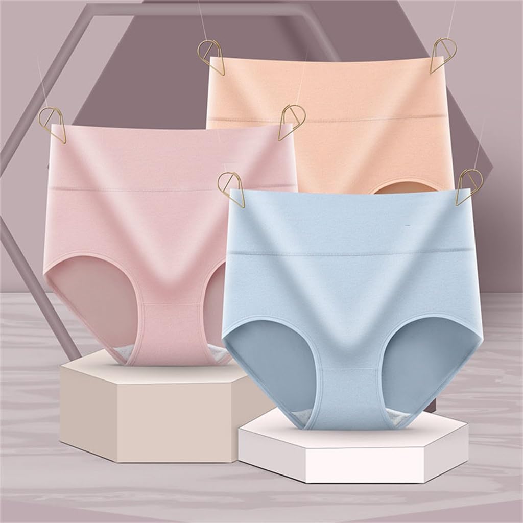 High Waisted Underwear Made of Cotton With No Trace, Knitted Buttocks Lifting Triangle Pants