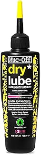Lubricante para cadena de bicicleta Bio Dry con paño de microfibra, fórmula a base de cera para cambios de marcha suaves, crea una capa protectora y reduce la fricción