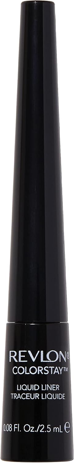 Revlon Liquid Eyeliner, ColorStay Eye Makeup, Waterproof, Smudgeproof, Longwearing with Ultra-Fine Tip, 251 Blackest Black, 0.08 Fl Oz (Pack of 1)