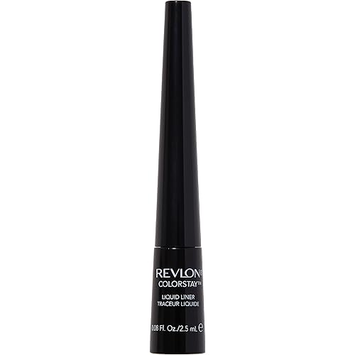 Liquid Eyeliner by Revlon, ColorStay Eye Makeup, Waterproof, Smudgeproof, Longwearing with Ultra-Fine Tip, 251 Blackest Black, 0.08 Fl Oz (Pack of 1)