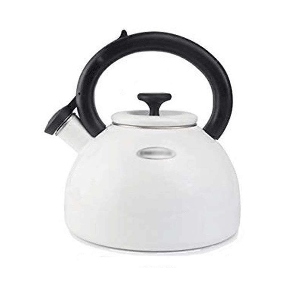 TYUHDUYUR Shaped Stainless Steel Whistling teapot, Metal Black(D) (OneColor One Size)