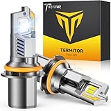 Termitor 9007/HB5 Light Bulbs, 6500K Cool White, 3 Minute Install Plug and Play, 1:1 Factory Size, IP68 Waterproof, 85,000Hrs Lifespan, 99% Vehicle Compatibility, Pack of 2