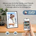 Digital Picture Frame Powered by Nixplay 10.1", Share Photos/Videos via Nixplay App or Email, WiFi Digital Photo Frame with Easy Setup, Support Alexa, Free Cloud Storage, Auto Rotate, Gifts for Mom - Image 4