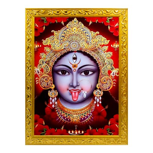 Frame Cart Divine Kali Maa Photo Frame - Sacred Hindu Deity Art for Home Decor (Design 05, 4 x 6 inches)