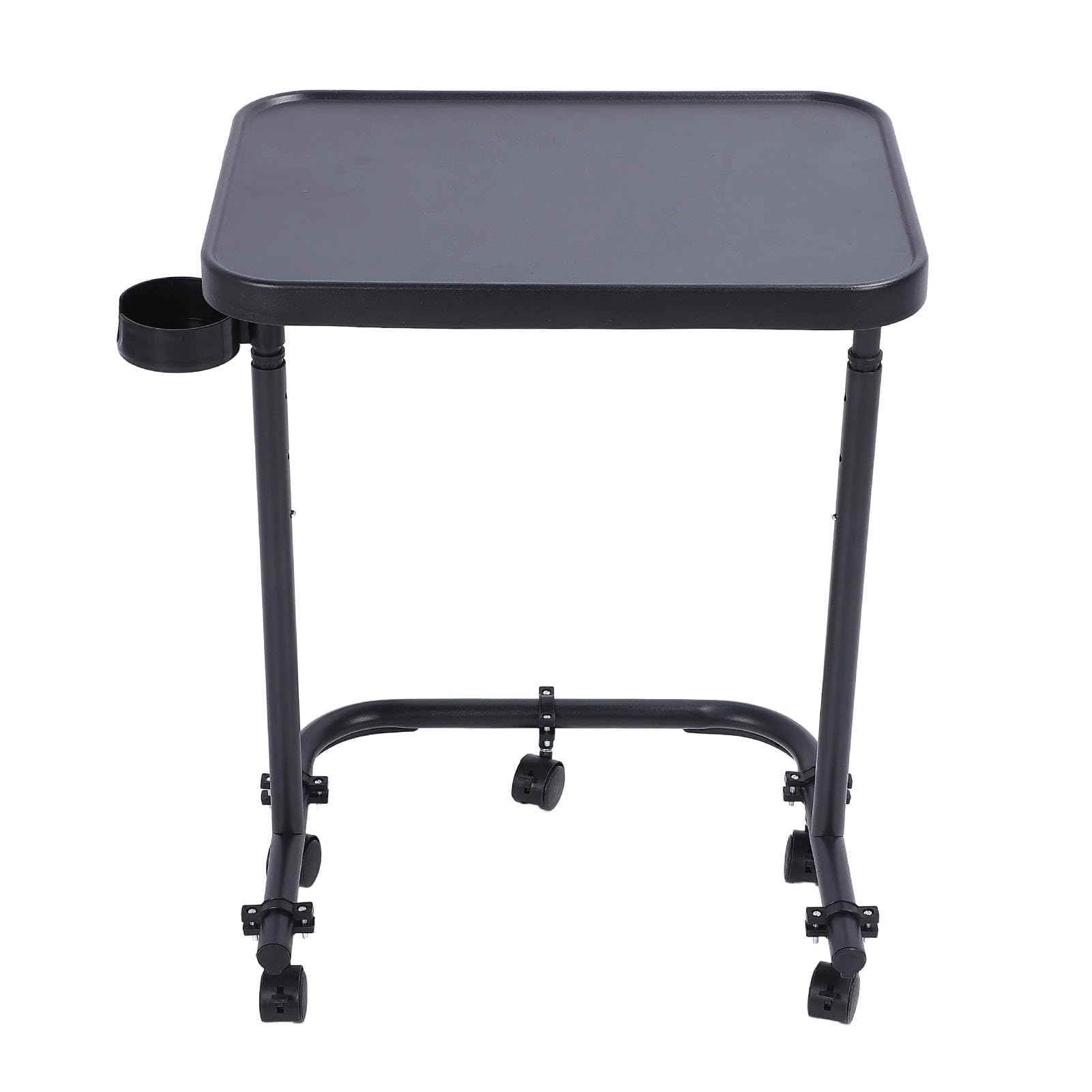 Mesa de Cama con Ruedas Elegante Soporte Móvil para Computadora Portátil 3 Niveles de Altura Ajustable para Uso Doméstico Elegante y Portátil 48x35cm