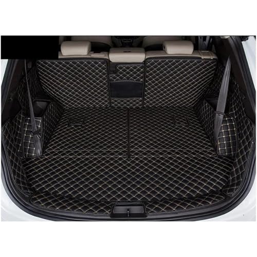 Tapis de coffre pour Hyundai Santa Fe 7 places 2013-2018 noir beige