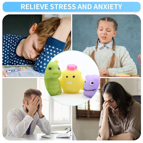 JUAUO 50 Pcs Fidget Toys Set, Stress-Angst Relief Spielzeug für Kinder und Erwachsene, Angst Relief Finger Toys, Anti Stress Autismus Und ADHS, Sensorisches Spielzeug Set für Kinder Geburtstagsfeier