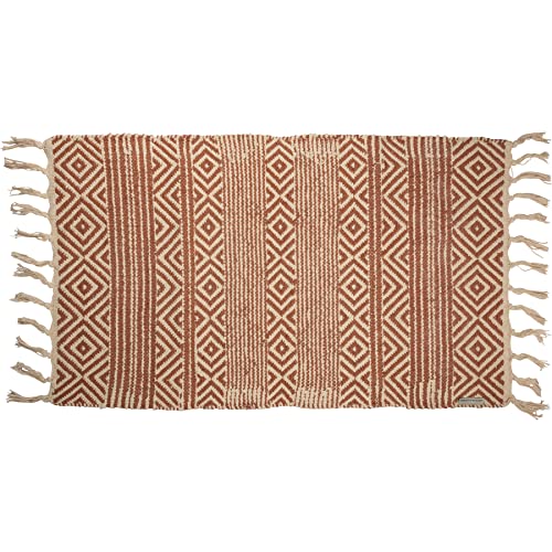 Primitives-by-Kathy-Terracotta-Cream-Textured-Geometric-Design-Bohemian-Decorative-Area-Rug Primitives by Kathy Terracotta Cream Textured Geometric Design Bohemian Decorative Area Rug