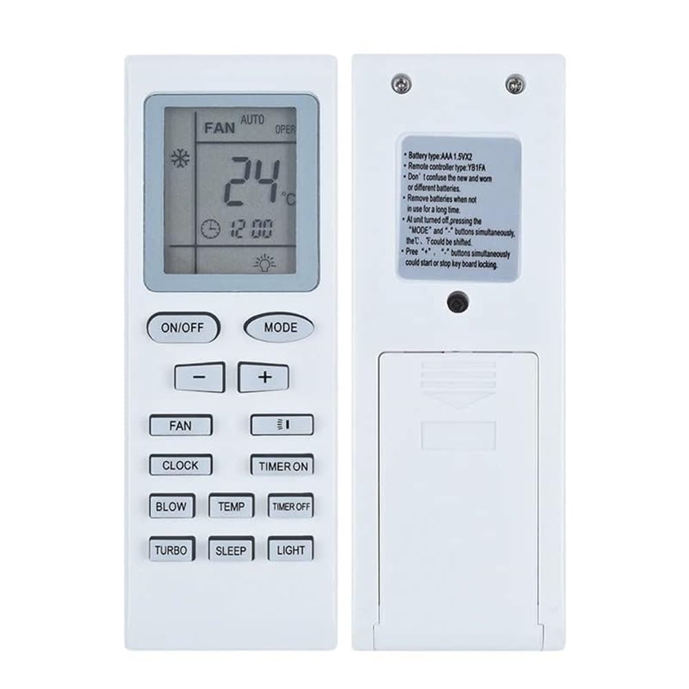 AYAME | 2 Years Warranty | YB1FA AC Remote Compatable for Voltas Air Conditioner with Clock Function VE-18A 3 Star and 5 Star ac Remote (B0CWP7WCHX) Amazon Price History, Amazon Price Tracker