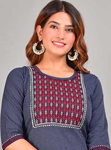 Image of Aashis Impex Women's Kanta Stright Embroidery Work Kurti