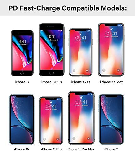 PD Compatible with iPhone 12/11 Car Charger - Apple Certified USB C to Lightning Cable (Ultra-Fast Charging) Dual Port Vehicle Adapter for iPhone 8/8 Plus, Xr, Xs Max,11 Pro Max, 12 Mini and SE (30W) - Thumbnail 7