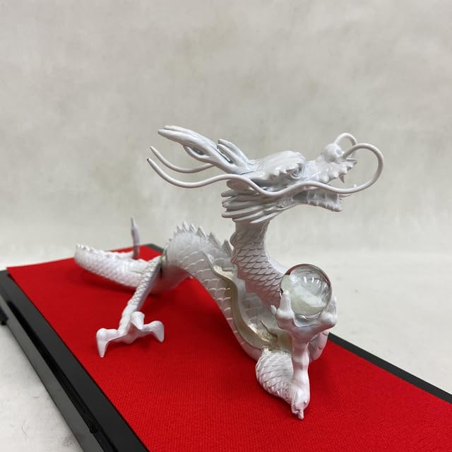 龍の置物　白龍　風水白龍　開運グッズ　龍　竜　置物 Amazon.co.jp: 龍の置物 白龍 風水白龍 開運グッズ 龍 竜 置物