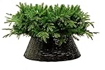 Festive Brown Wicker Hinged 70cm Tree Skirt