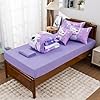 Egchescebo Kids Twin Size Comforter for Girls 6PCS Cats Bedding Toddler Stitch Bedroom Sets Bed Set Kids' Teen Girl Gaming Cute Room Decor Christmas Teenage Anime Microfiber Quilt Pillow Purple #5