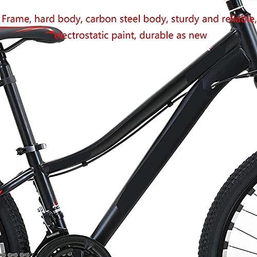 COUYY Fahrräder mit Trainingsrädern, Mountainbikes für Jungen im Alter von 9-14, mit Schutzhülsen und stehenden Fahrrädern – Bild 6