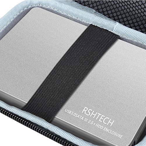 Rshtech Hard Drive Case For 2.5 Inch Ssd External Hard Disk Gps Camera Portable Ultra Slim Carrying Case, Eva Shockproof #TOP3