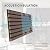 POHARE Wood Slat Wall Panels, 2 Pack Accent Decorative Acoustic Wood Slats for Wall and Ceilings, Acoustic Panels for Interior Wall Décor on Felt Back Board, Walnut, 8 x 1 ft
