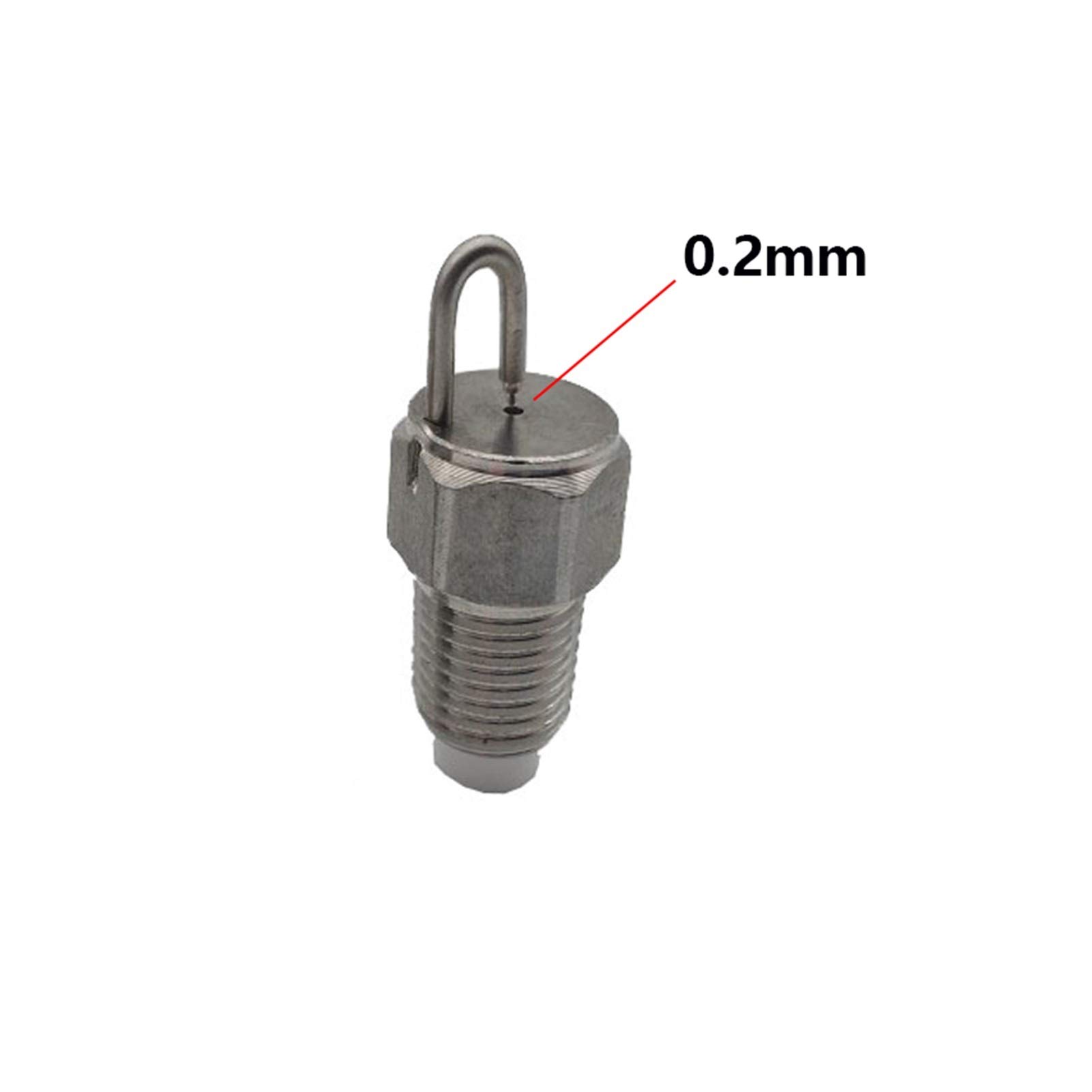 System nawadniania zraszaczy ogrodowych 1/8 '' Igła Dysza Igła Dysza Mist Dysza 20~80Bar Opryskiwacz wysokiego ciśnienia Rolniczy system chłodzenia 10 sztuk (Color : 0.2mm 10 pcs)