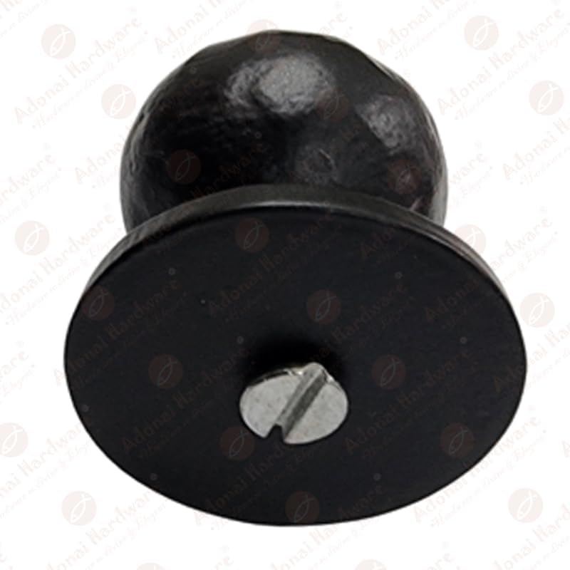 Adonai Hardware "Eleph Black Antique Iron Cabinet Knob (Supplied as Four Pieces per Pack)