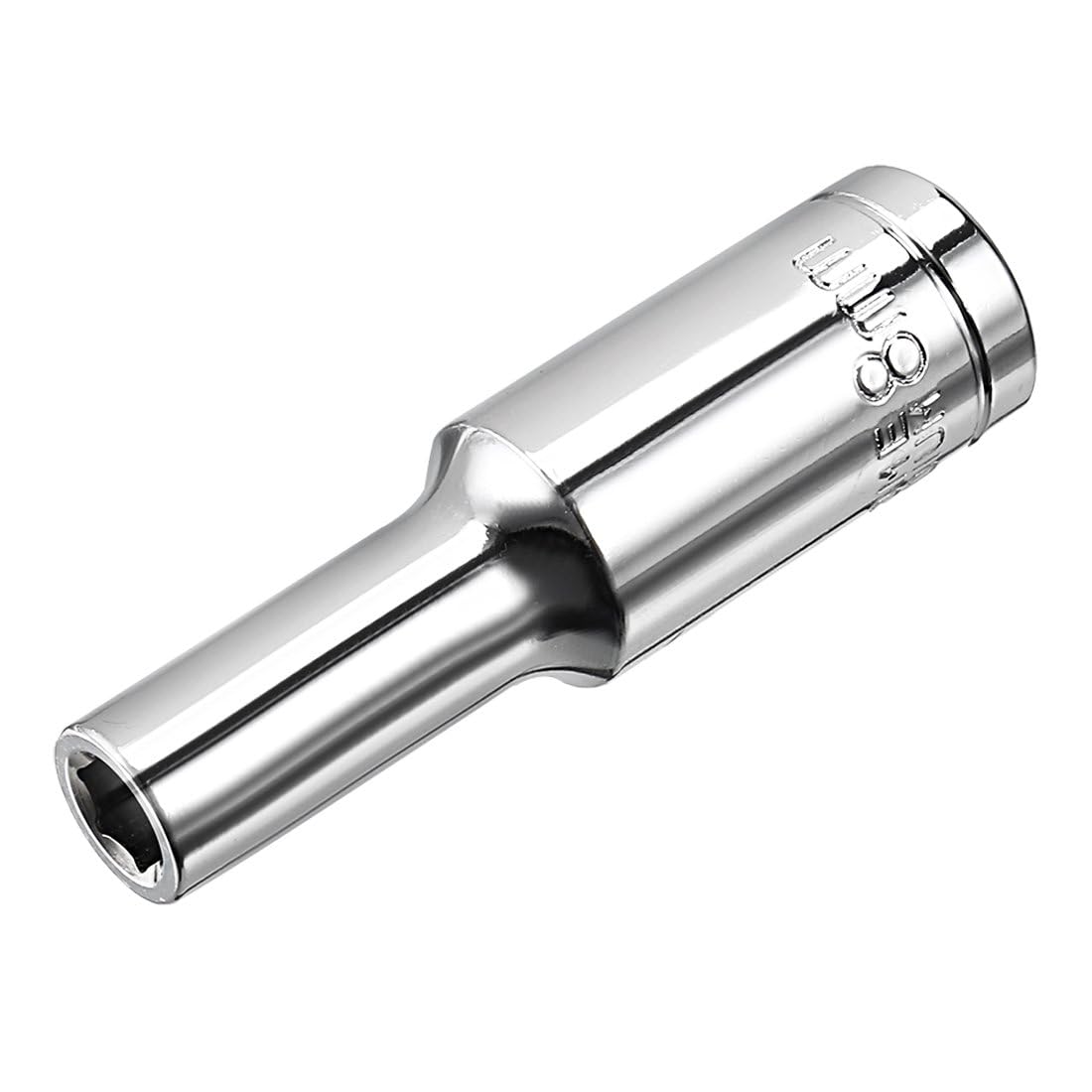 TA-VIGOR 1/2 Inch Drive 8mm 6-Point Deep Socket, Metric, Cr-V Drive Socket (Polishing) for Auto Repairing and Household - Image 3