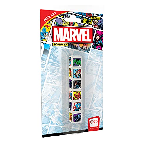 Marvel Avengers Dice Set | Collectible d6 Dice Featuring Black Panther, Captain America, Iron Man, Black Widow, Thor, and Hulk | Officially Licensed 6-Sided Dice Marvel Avengers Dice Set | Collectible d6 Dice Featuring Black Panther, Captain America, Iron Man, Black Widow, Thor, and Hulk | Officially Licensed 6-Sided Dice