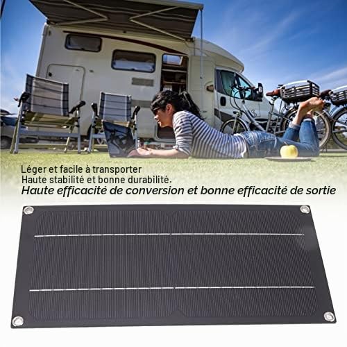 Kit de panneau solaire, 600W 18V 11.8x5.7in 15oz Chargeur solaire en silicium monocristallin, kit de chargeur de panneau solaire avec contrôleur de chargeur 100A pour centrale électrique de générateur