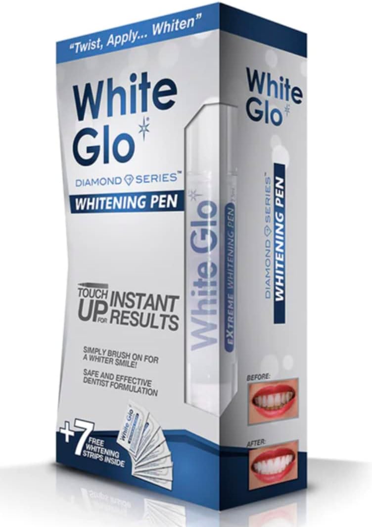 White Glo Diamond Series Whitening Pen with Strips