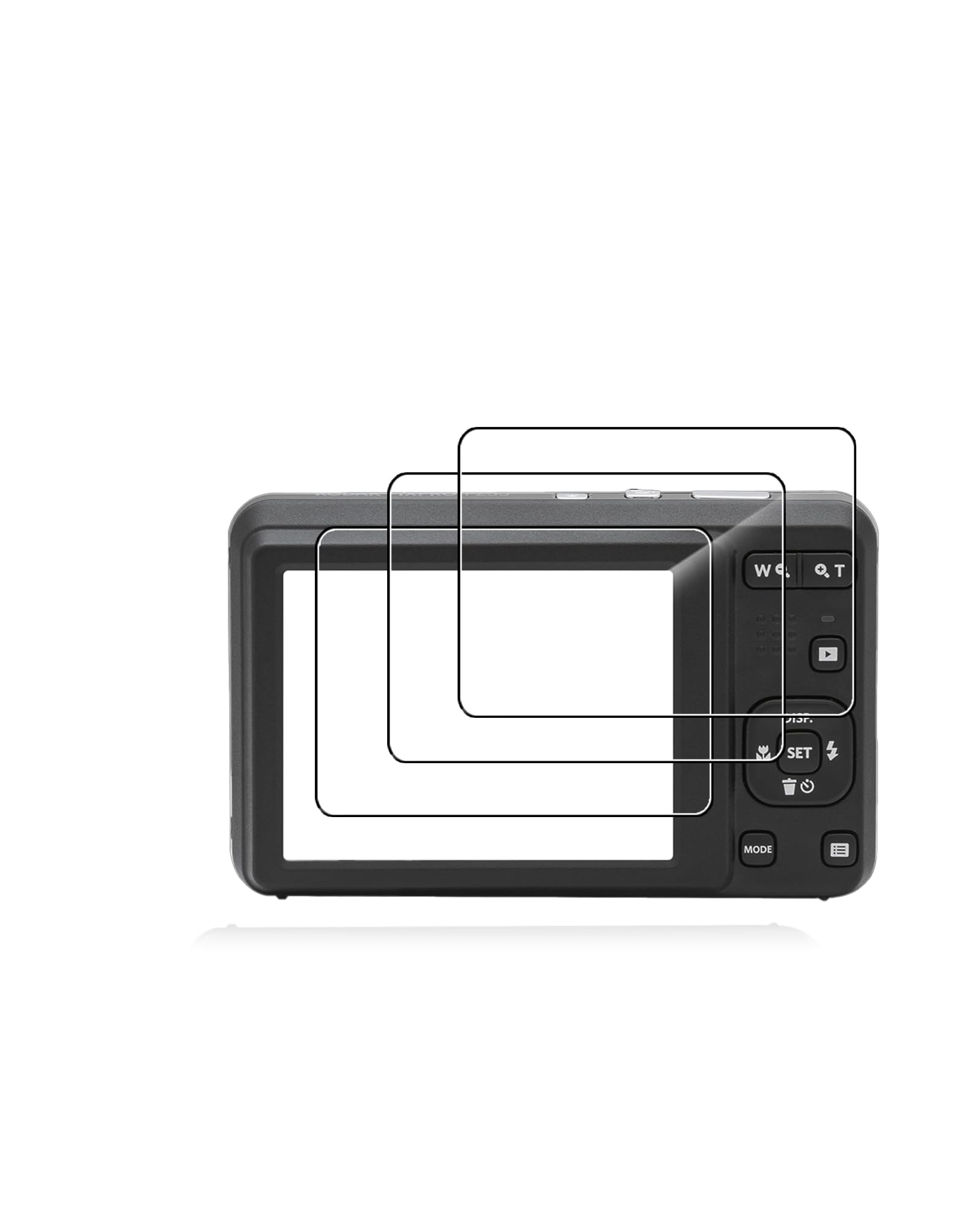 (3 sztuki) folii ochronnej do KODAK PIXPRO FZ55, szkło hartowane 9H, kompatybilne z Kodak PIXPRO FZ55 – trwała, odporna na zarysowania, bez odcisków palców