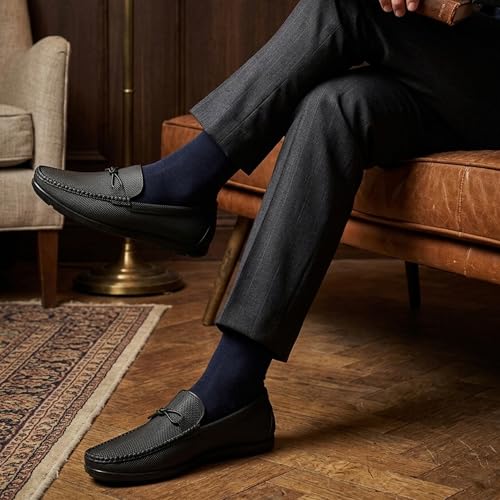 Image of AJANTA Men's Waterproof Loafers for Men | Formal & Casual Office Shoes | Lightweight Comfortable Walking Footwear | Anti-Skid Travel Rainwear Shoes | Flexible Monsoon Loafers for Men
