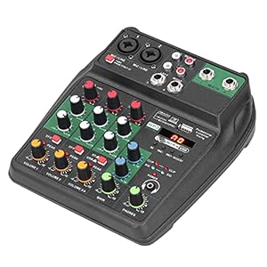 DJ Console Mixer, Mini Audio Mixer Draadloos voor zangzalen voor muziekliefhebbers voor entertainment Locaties voor…