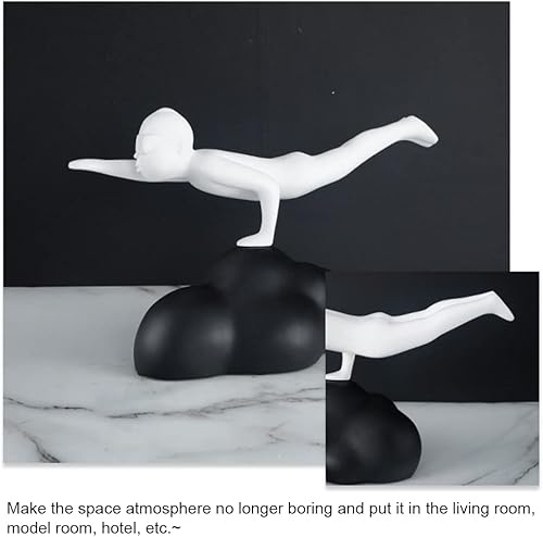 Miniatura 3 de Escultura creativa de figura voladora de estilo moderno, escultura abstracta minimalista moderna para oficina, estudio, sala de estar, porche,