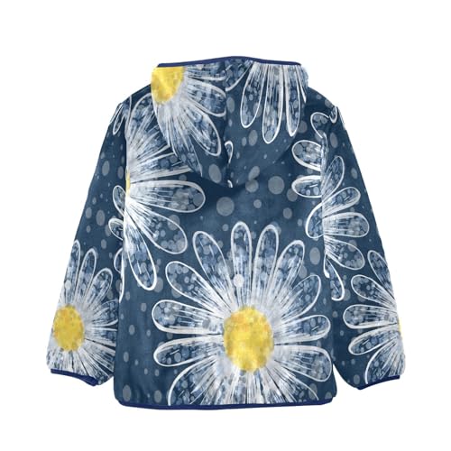 Daisy Flowers Floral Toddler Jackets for Boys Winter Outerwear Kids 3T-10T2