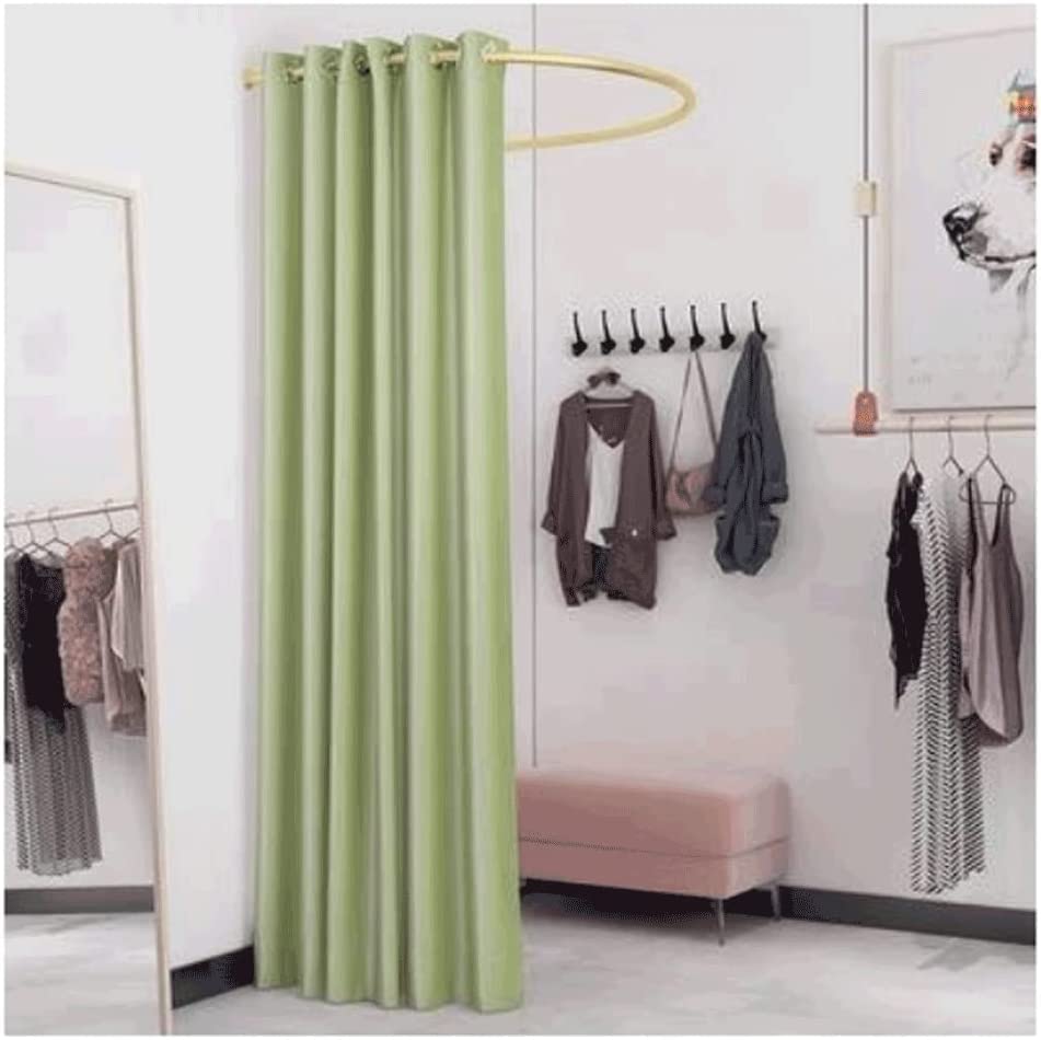 Cabine d'essayage mobile simple avec rideau de vestiaire pour magasin de vêtements 33 pouces