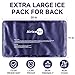 AiricePac Extra Large Gel Flexible Back Ice Packs for Injuries Reusable, 11”x 20” Cold Pack Wrap for Knee Leg Neck Shoulder Hip Back Pain Relief, Cold Compress Therapy for Swelling, Bruises, Surgery