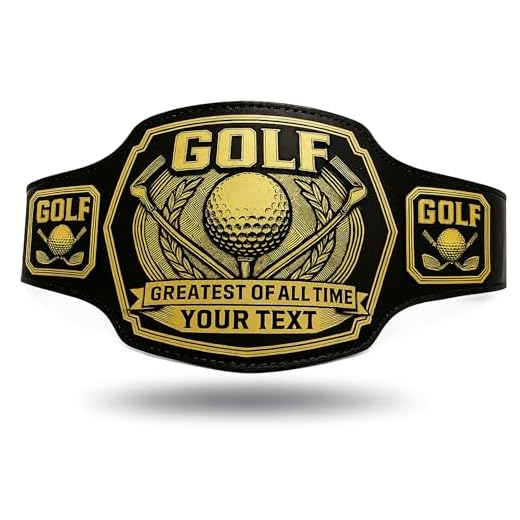 Customized Golf Championship Belt for Tournaments