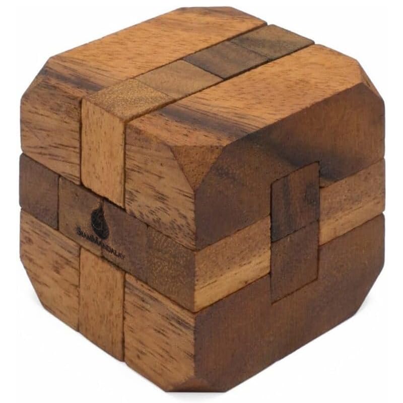 Hidden Passage Wooden 3D Mechanical Puzzle for Adults – Brain Teaser Game | Desk Toy | Handmade Interlocking Wood Puzzle | Mind Teaser Logic Challenge Toy by SiamMandalay