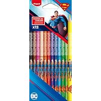 Maped x DC Comics Superman - Caja de 12 Lápices de Colores con