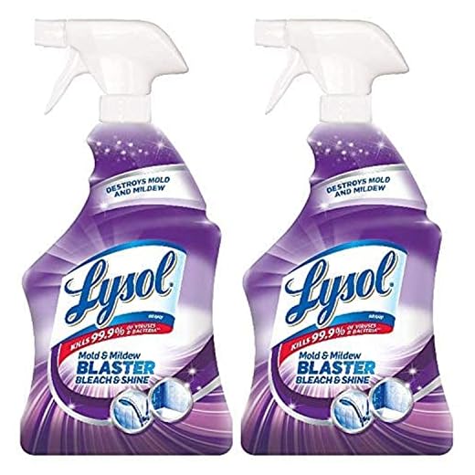 Lysol Mold & Mildew Foamer w. Bleach, Bathroom Cleaner Spray, 32oz (Pack of 2)