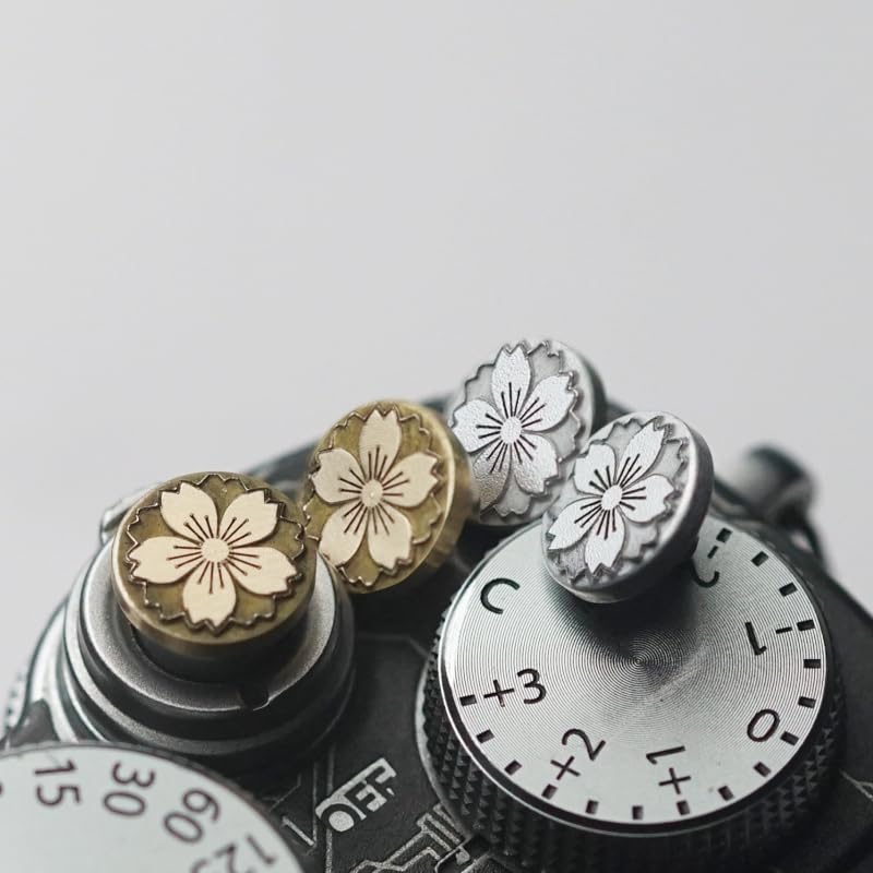 DBZZ Camera Shutter Button for Fuji X-T5 X-T3ii X-T200 X-T4 (2 Silver and 2 Brass)