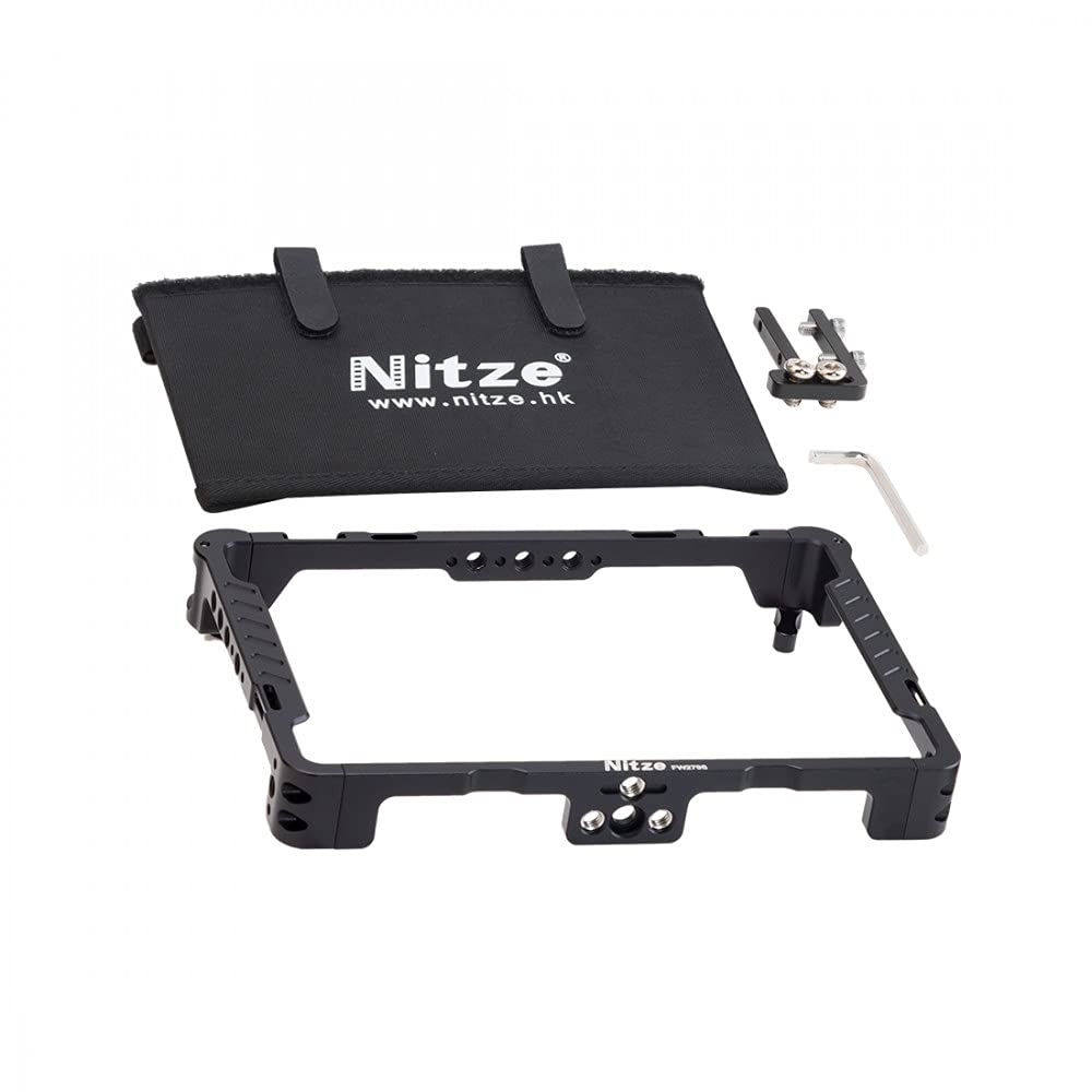 Nitze Gabbia Monitor Per Feelworld FW279S - Con Parasole E Morsetto HDMI, Lega Alluminio - Foto 8