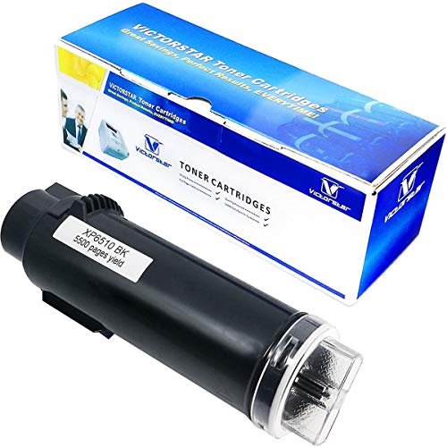 Compatible Toner Cartridges for Xerox Phaser 6510 WorkCentre 6515 Extra High Yield 5500 Pages Black VICTORSTAR for Xerox Laser Printers Phaser 6510/N/DN/DNI, WorkCentre 6515/N/DN/DNI (1 Black)