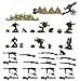 Price comparison product image MAGMA BRICK Weapons Set, Bunker, Weapon Boxs, Barbed Wires, Bagpacks of German Soldier Special Force in World War II Compatible with Major Brand Building Block minifigure