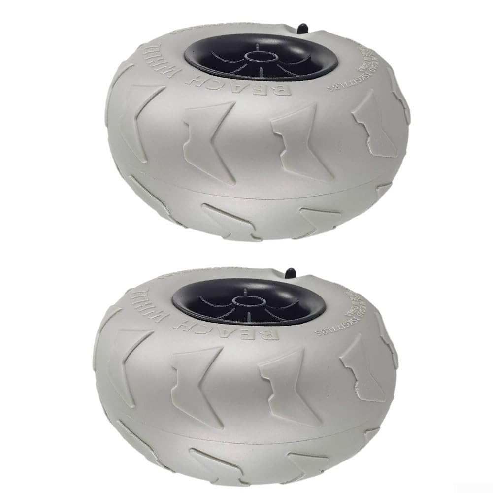 Wielofunkcyjne kółka do balonów na kółkach plażowych, 2 szt., idealne na obozy kajakowe, 205 x 115 mm, materiał PCW