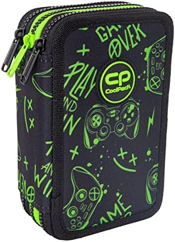 COOLPACK XXL Pencil Case 3-Compartment School Pencil Case, Triple